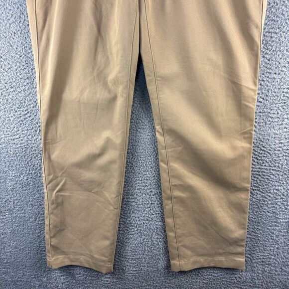 Eddie Bauer Outdoor Pants Mens 38x32 Tan Golf Golfer Fish Fishing Casual Khakis - Picture 2 of 16